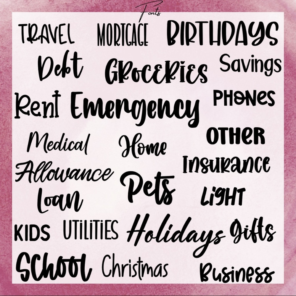 Personalized Cash Binder / Budget Book - Picture 4 of 8